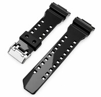 kunststof horlogeband Ricardo Cassola 16mm (voor Casio G-Shock GA-100, GA-110, GD-120, GLS-100), zwart V8
