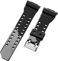 kunststof horlogeband Ricardo Cassola 16mm (voor Casio G-Shock GA-100, GA-110, GD-120, GLS-100), zwart V8