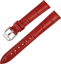 leren horlogeband Ricardo Paulli, rood