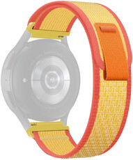 nylon horlogeband Ricardo Carezza 20mm, Orange, Quick Release