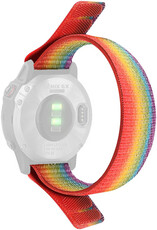Nylon horlogeband Ricardo Cortina 26mm, Rainbow, doorvoerende