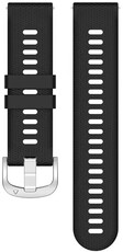 Siliconen bandje Ricardo 18mm (pro Garmin Venu 2S, Vívoactive 4S, Forerunner 265S, Venu 3S aj.), zwart, Quick Release
