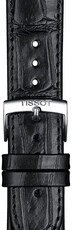 Leren riempje Tissot T852.043.012 20mm, zwart, Quick Release