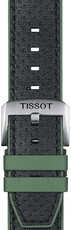 Leren riempje Tissot T852.046.787 22mm, zwart, Quick Release