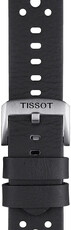 Leren riempje Tissot T852.046.810 22mm, zwart, Quick Release