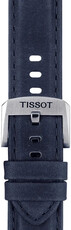 Leren riempje Tissot T852.046.831 20mm, blauw, Quick Release