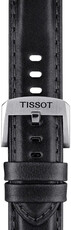 Leren riempje Tissot T852.046.834 20mm, zwart, Quick Release