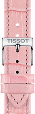Leren riempje Tissot T852.047.114 16mm, roze, Quick Release