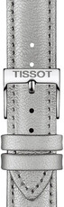 Leren riempje Tissot T852.047.129 16mm, zilveren, Quick Release