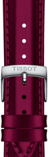 Leren riempje Tissot T852.048.152 18mm, rood, Quick Release