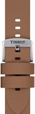 Leren riempje Tissot T852.048.217 20mm, bruin, Quick Release