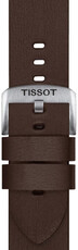 Leren riempje Tissot T852.048.221 22mm, bruin, Quick Release