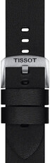 Leren riempje Tissot T852.048.225 22mm, zwart, Quick Release