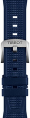 Siliconen bandje Tissot T852.049.050 (voor het model Tissot PRX 40mm), blauw, Quick Release