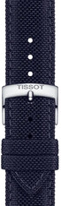Textiel bandje Tissot T852.048.185 21mm, blauw, Quick Release