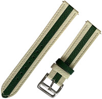 Leren horlogeband Ricardo Catania, groen, Quick Release