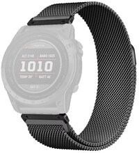 Stalen armband Ricardo 26mm (pro Garmin Fenix 8/7X/6X (51mm), Tactix aj.), zwart, QuickFit