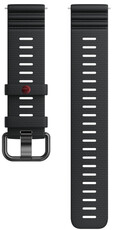 Siliconen bandje Polar 22mm, zwart V1, maat S-L, Quick Release