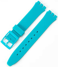 Siliconen horlogeband Ricardo Barletta 19mm (voor Swatch), turkoois
