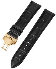 Leren horlogeband Ricardo Cortona, zwart V3
