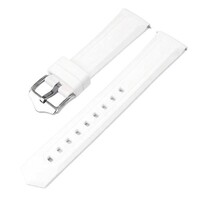 Siliconen horlogeband Ricardo Lucca, Quick Release, wit