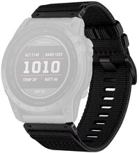 Textiel bandje Ricardo 26mm (pro Garmin Fenix 8/7X/6X (51mm), Tactix aj.), zwart, QuickFit