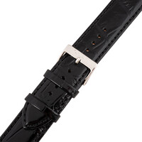leren horlogeband Orient UDEMFSB 20mm (voor modellen GW01), zwart