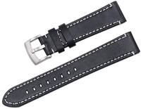 leren horlogeband Ricardo Imola, zwart V3, Quick Release