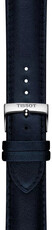Leren riempje Tissot T852.050.301 22mm, blauw, vegan, Quick Release
