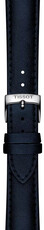 Leren riempje Tissot T852.050.305 18mm, blauw, vegan, Quick Release