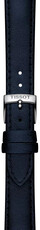 Leren band Tissot T852.050.307 22mm, blauw, veganistisch