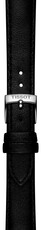 Lederen band Tissot T852.050.317 16mm, zwart, eco-leer