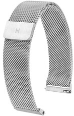 Stalen armband Hirsch Milanaise L 30161434-2, zilver, magnetisch