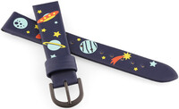 Kunstlederen riem JVD RJ7225.1 16mm, blauw, kinderen