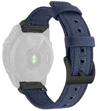 Nylon riempje Ricardo 22mm (pro Garmin Fenix 8/7/6 (47mm), Epix 2 aj.), blauw V3, QuickFit