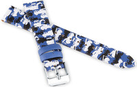 Lederen band JVD RJ7219.1 16mm, blauw, kinderen