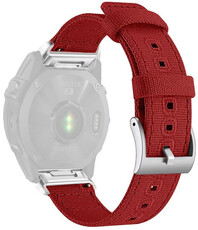 Nylon riempje Ricardo 22mm (pro Garmin Fenix 8/7/6 (47mm), Epix 2 aj.), rood, QuickFit