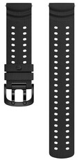 Polar 22mm siliconenband, zwart V2, maat S-L