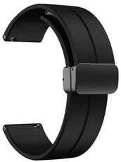 Siliconen band Ricardo 20mm (voor Amazfit Active 2), zwart V2, Quick Release