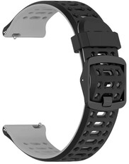 Siliconen horlogeband Ricardo Pejo 22mm, Black/Gray, Quick Release