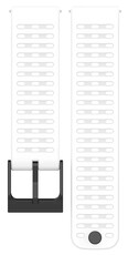 Ricardo 22mm Silicone Strap (voor Suunto 9 Peak, Race, Vertical), Wit, Snelkoppeling