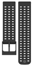 Ricardo 22mm Silicone Strap (voor Suunto 9 Peak, Race, Vertical), Zwart, Quick Release
