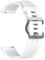 Siliconen band Ricardo 22mm (voor Xiaomi), wit V1, Quick Release