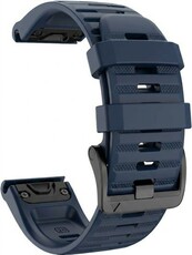 siliconen horlogeband Ricardo Livigno 26mm, Dark Blue, QuickFit