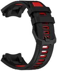 Siliconen horlogeband Ricardo Moena (voor Amazfit T-Rex 3), Black/Red