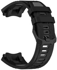 Siliconen horlogeband Ricardo Moena (voor Amazfit T-Rex 3), Black/Gray