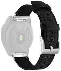 Nylon horlogeband Ricardo Ortisei 26mm, Black, QuickFit