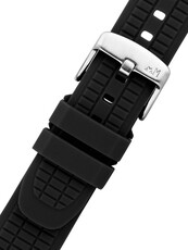 Siliconen bandje Morellato Tanaro 6085187.019 M, zwart, Quick Release