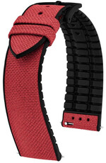 Textielband Hirsch Arne L 0925090060-5, rood, textiel/natuurrubber, lengte L, Quick Release