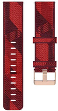 Ricardo Nylon riem 20mm (voor Garmin Venu, Venu Sq, Venu Sq 2, Venu 2 plus, etc.), rood, snelsluiting
